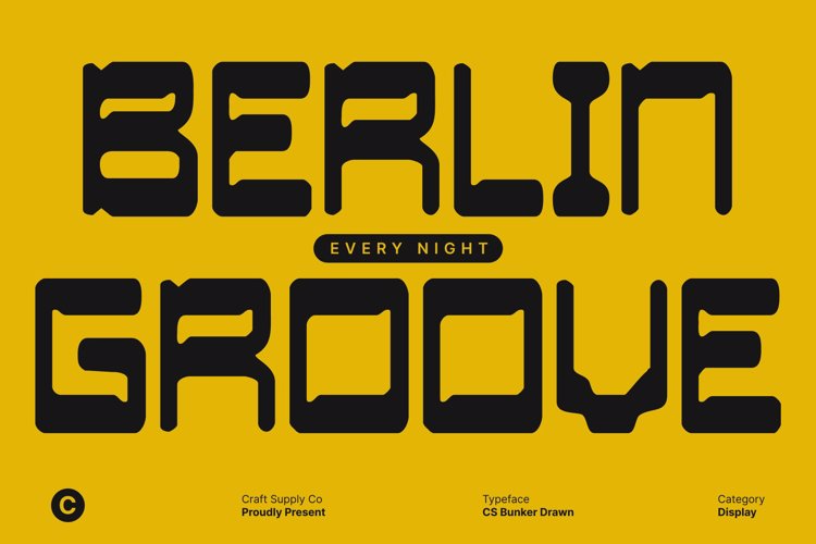 Preview of CS Bunker Drawn Font