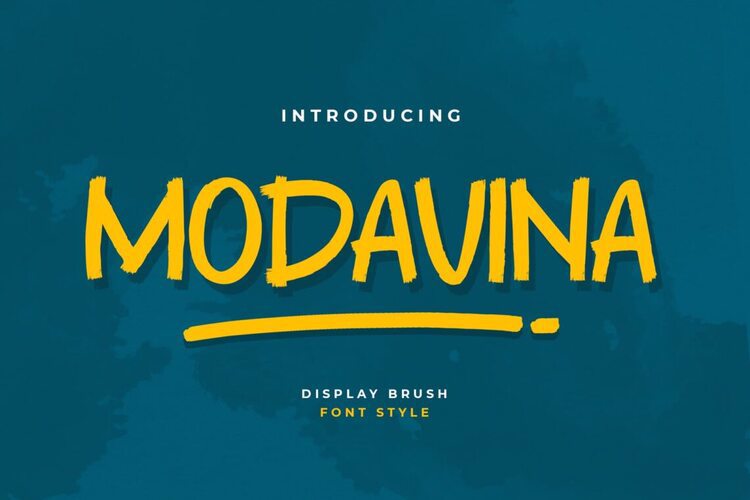 Preview of Modavina Casual Drawing Font