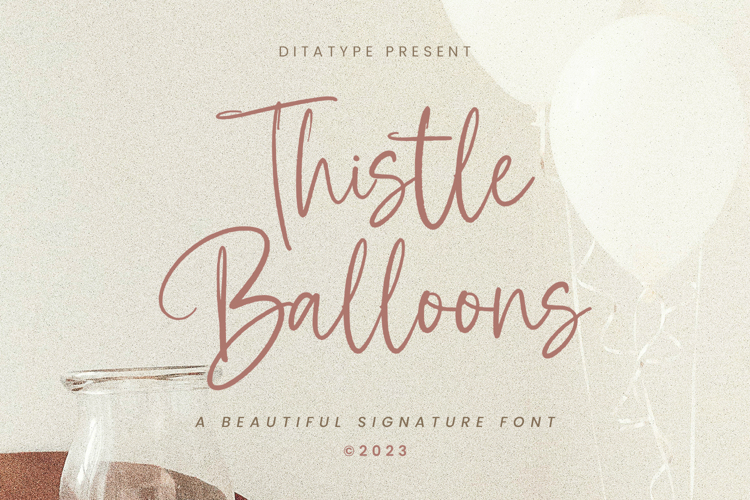 Thistle Balloons Font