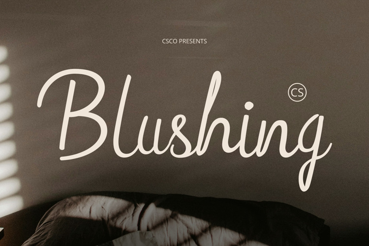 Preview of CS Blushing Font