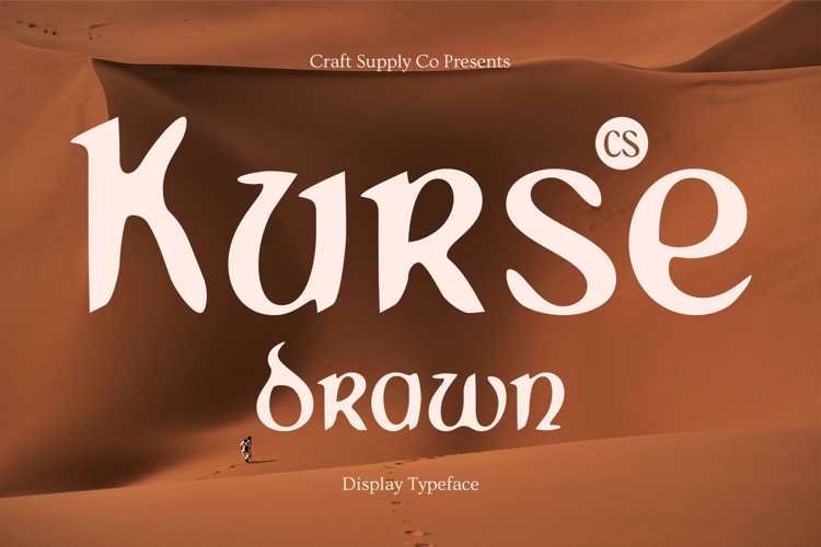 Preview of CS Kurse Drawn Font
