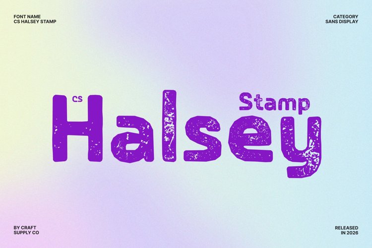 Preview of CS Halsey Stamp Font