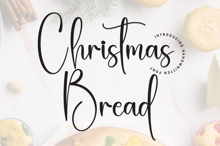 Preview of Christmas Bread Font