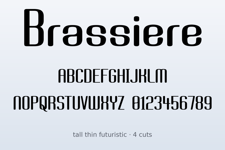 Preview of Brassiere Font