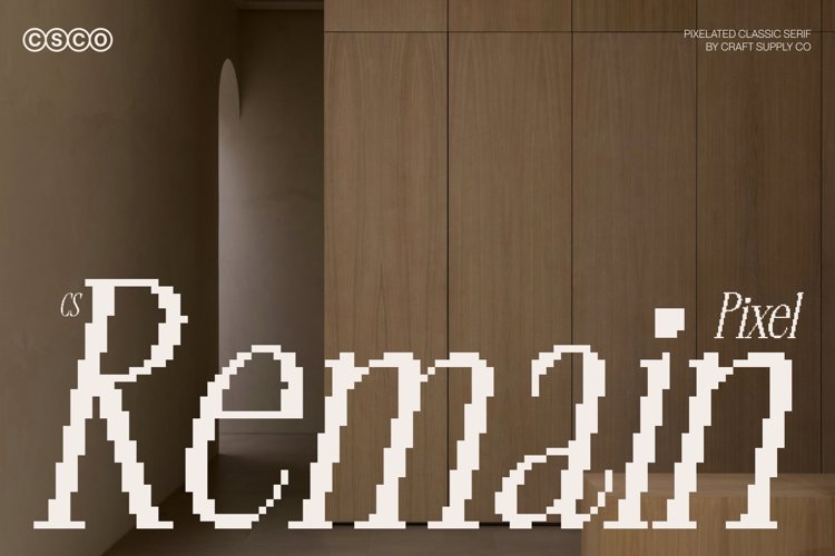 Preview of CS Remain Pixel Font