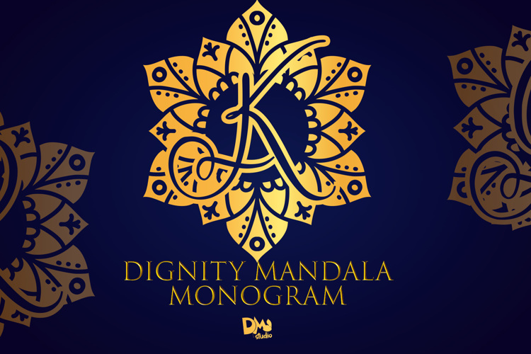 Dignity Mandala Monogram Font