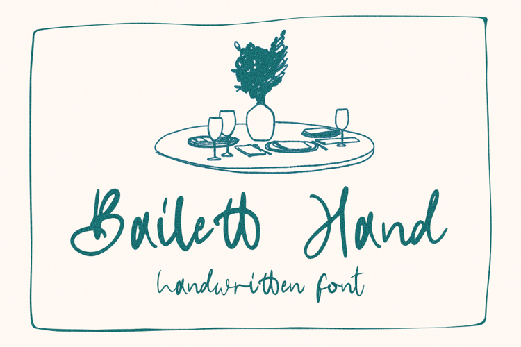 Bailett Hand Font