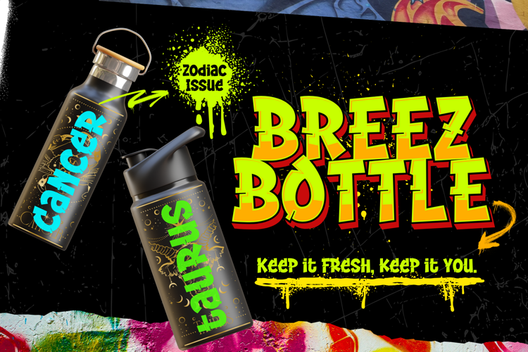 Graffiti Stream Extrude Font