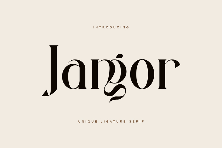 Preview of Jangor Font