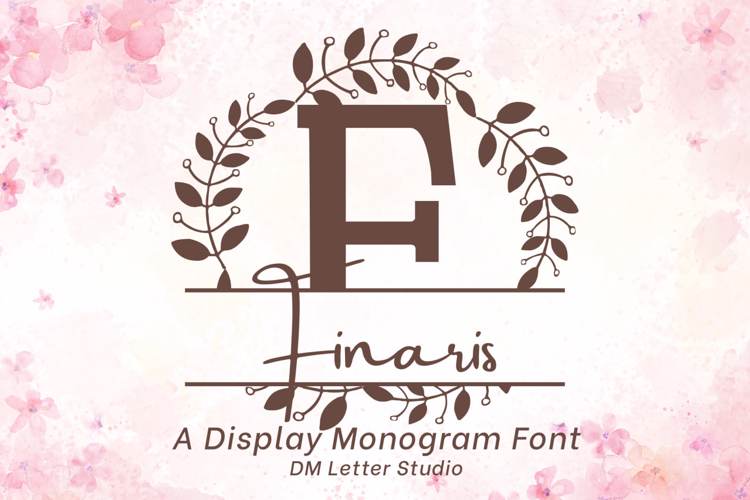 Preview of Finaris Split Monogram Font