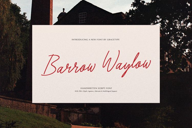 Preview of Barrow Waylow Font