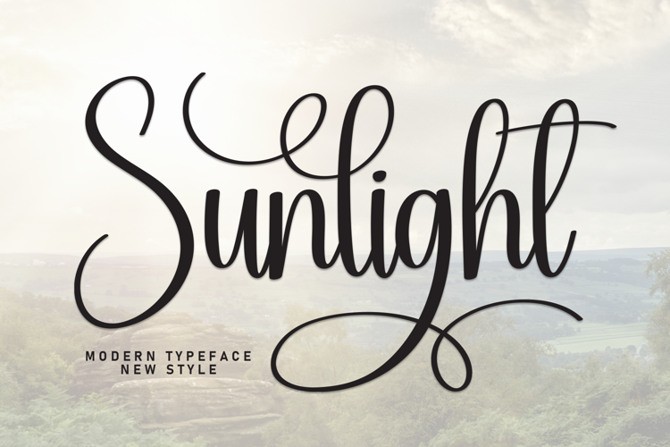 Preview of Sunlight Font