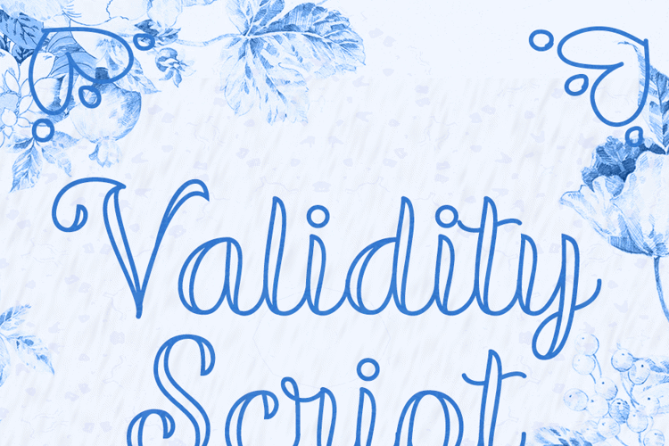 Validity Script Font