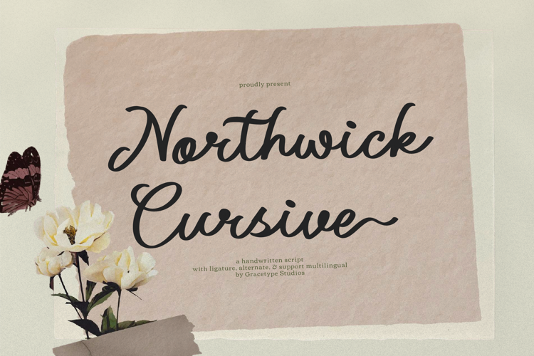 Preview of Northwick Cursive Font