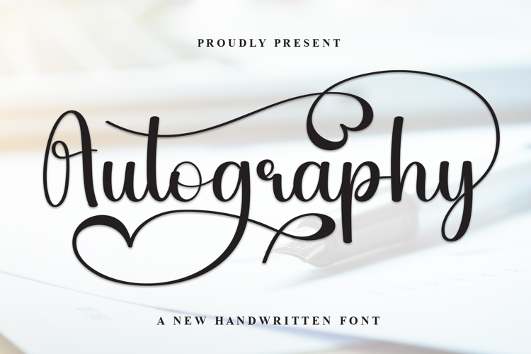Preview of Autography Font
