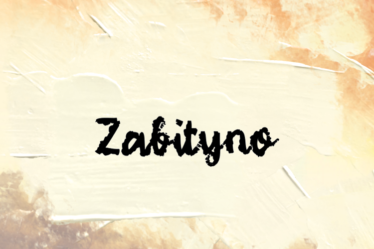 Preview of z  Zabityno Font