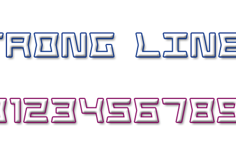 Strong Line 7 Font