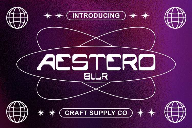 Aestero Blur Font