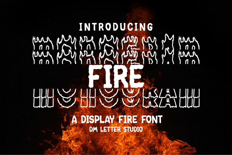 Fire Monogram Font