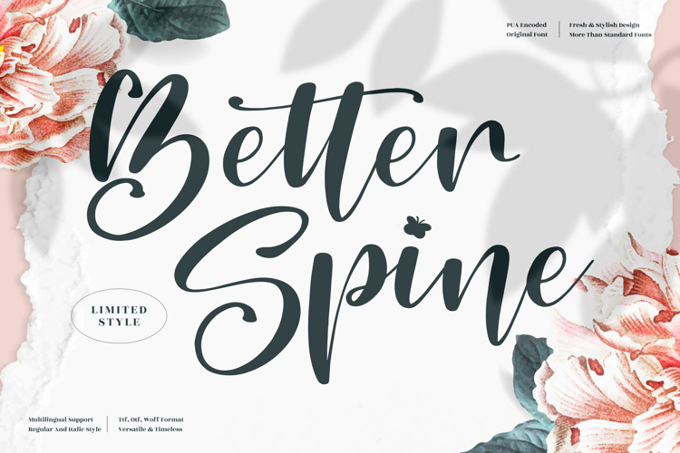 Better Spine Font