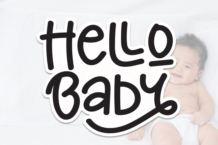 Preview of Hello Baby Font