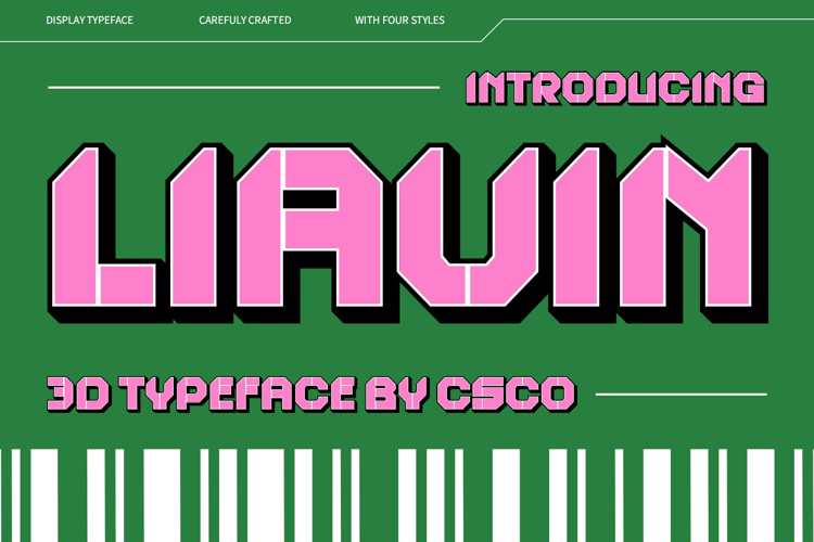 Liavin 3D Font