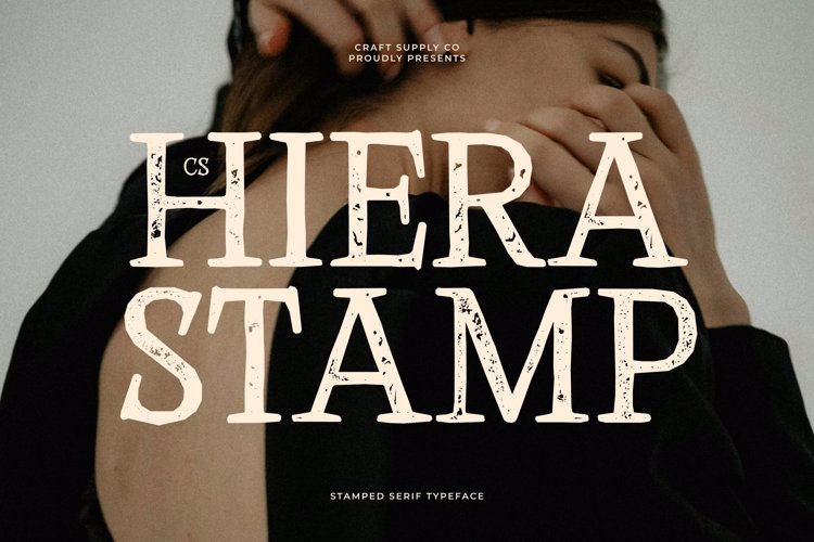Preview of CS Hiera Stamp Font