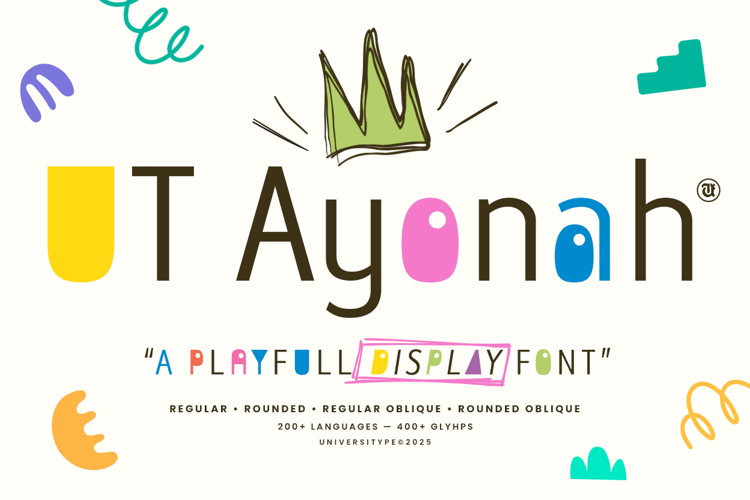 Preview of UT Ayonah Font