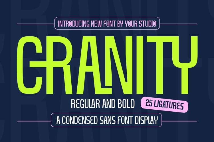 Preview of Cranity Font