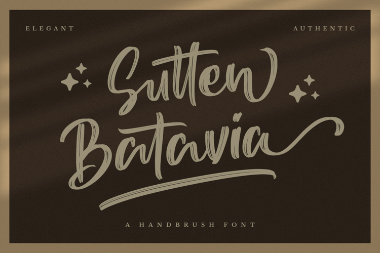Preview of Sutten Batavia Font