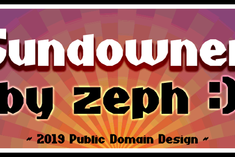 Sundowner Font