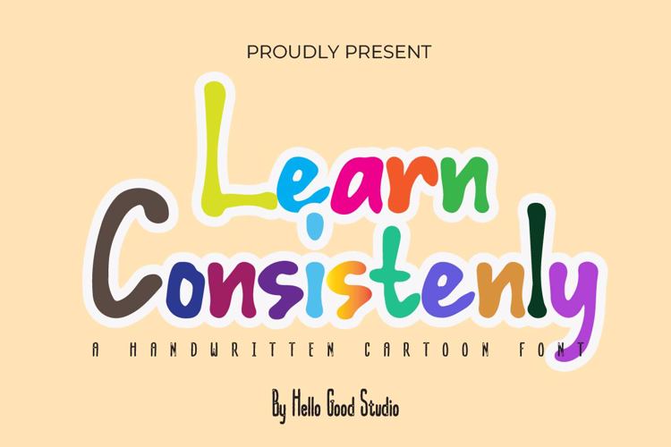 Preview of Learn Consistently Font