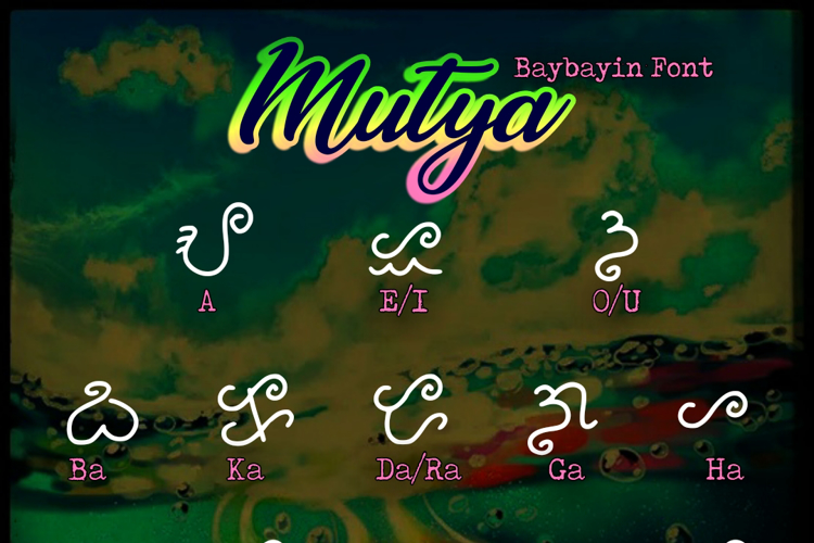 Mutya baybayin Font