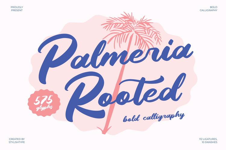 Preview of Palmeria Rooted VERSION Font