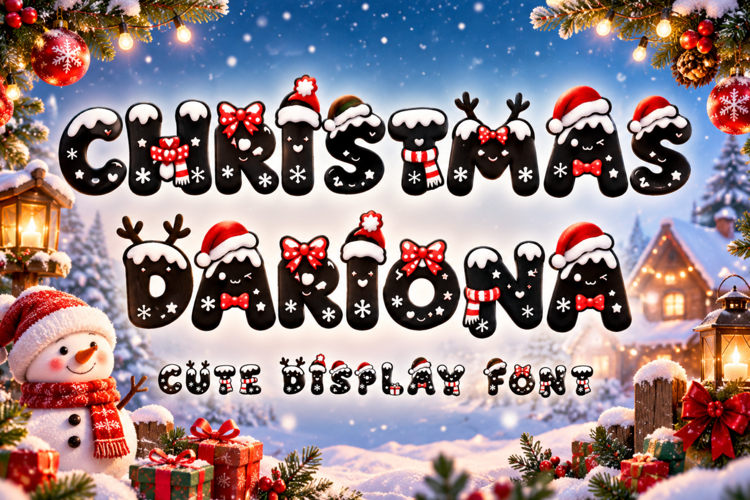 Preview of Christmas Dariona Font