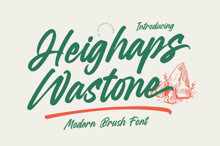 Preview of Heighaps Wastone VERSION Font