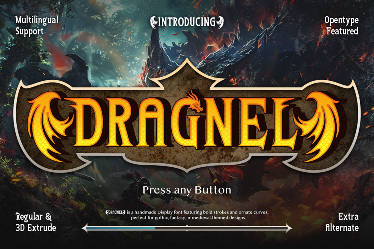 Preview of Dragnel Font