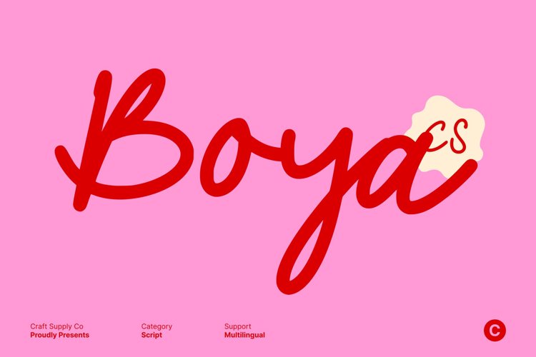 Preview of CS Boya Font