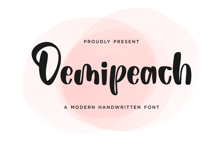 Demipeach Font