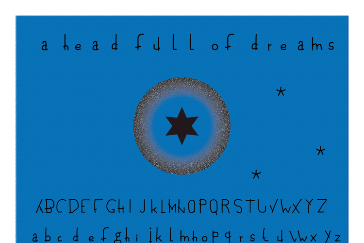 a head full of dreams Font