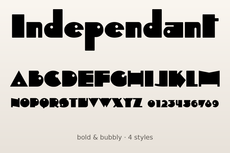 Preview of Independant Font