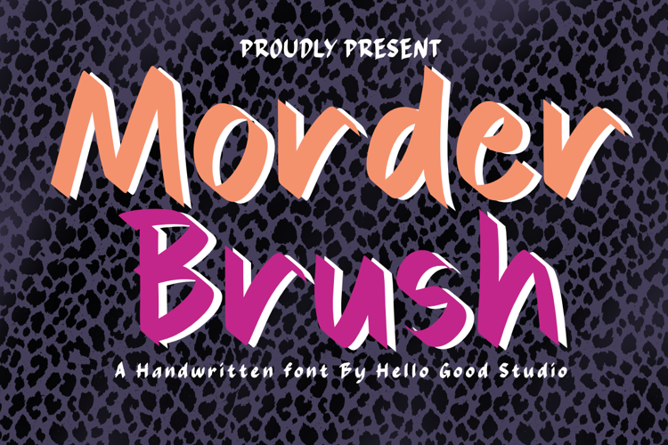 Preview of Morder Brush Font