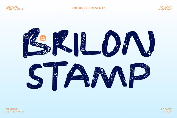 Preview of CS Brilon Stamp Font