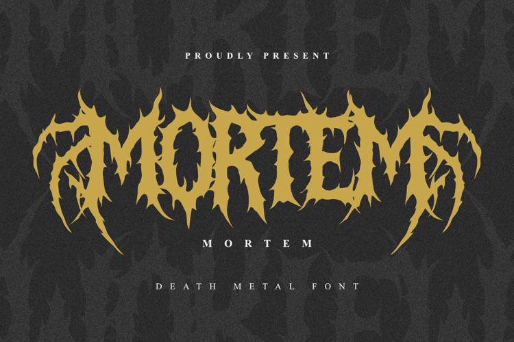 Preview of Mortem Font