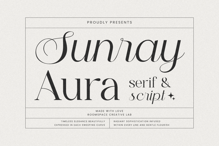 Preview of Sunray Aura Font