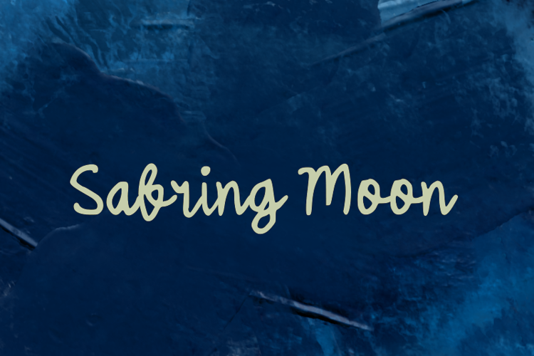 s Sabring Moon Font