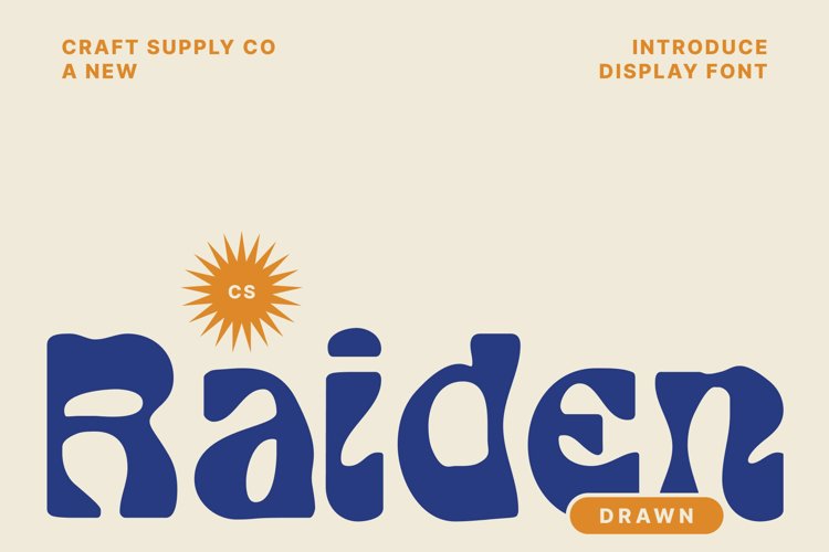 Preview of CS Raiden Drawn Font
