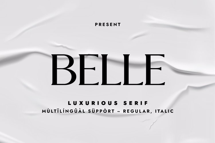 Preview of BELLE Font