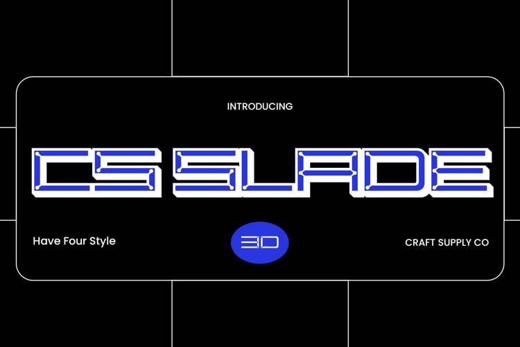 CS Slade 3D Font