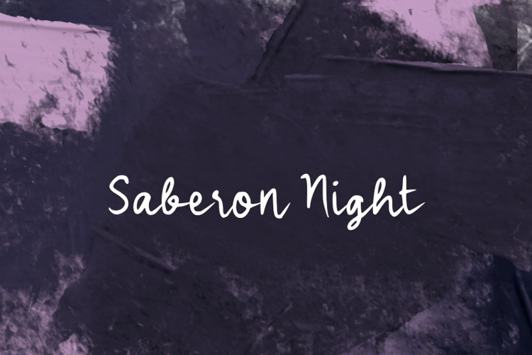 s Saberon Night Font